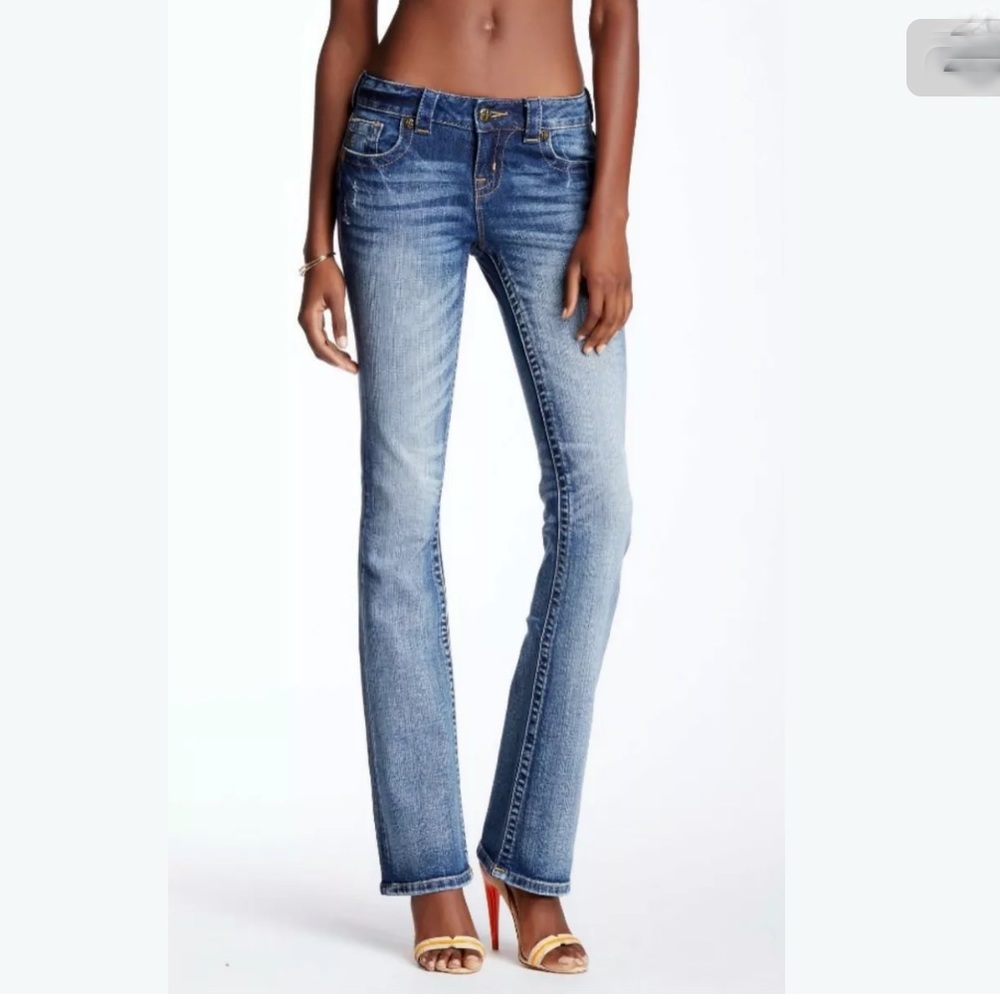 Miss Me Distressed Bootcut Mid Rise Jeans NWT